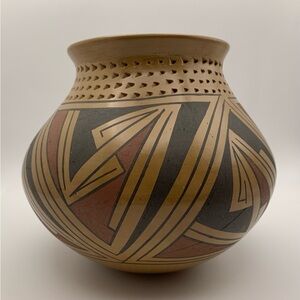 Vintage Mata Ortiz pottery Tavo Silveira Signed Southwestern Art Jar Pot Rare!